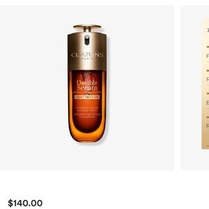 Clarins Double Serum in Gold and Orange